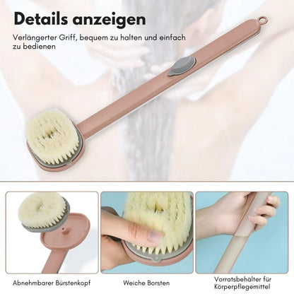 1+1 Gratis | Ergonomische Badebürste mit langem Stiel