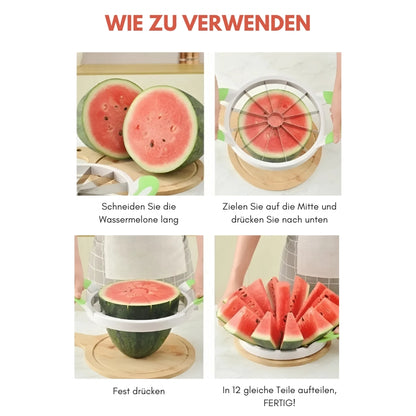 Effizienter Wassermelonenschneider - Schneidegerät aus Edelstahl