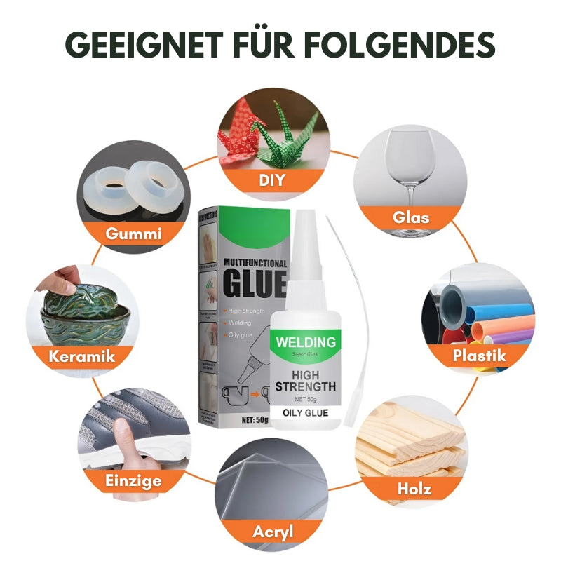 1+1 Gratis | Dauerhafter hochfester Superkleber für Metall und Kunststoff