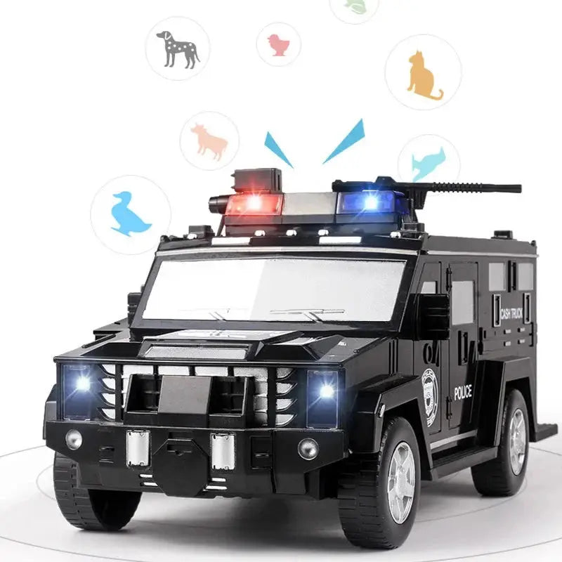 Sparschwein im Polizeiauto-Design für Kinder Mivoza Deutschland