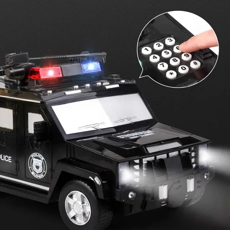 Sparschwein im Polizeiauto-Design für Kinder Mivoza Deutschland