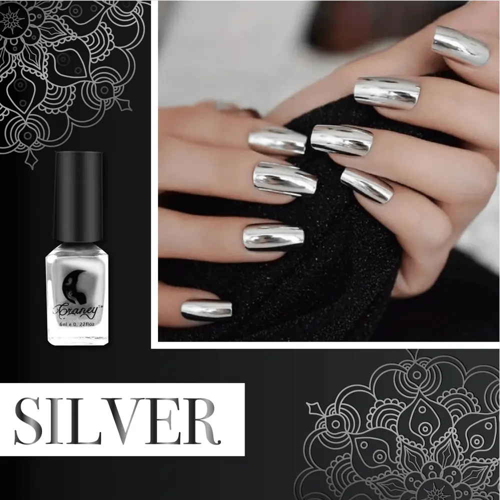 Spiegel-Nagellack – Sofort metallisch glänzende Nägel Mivoza Deutschland