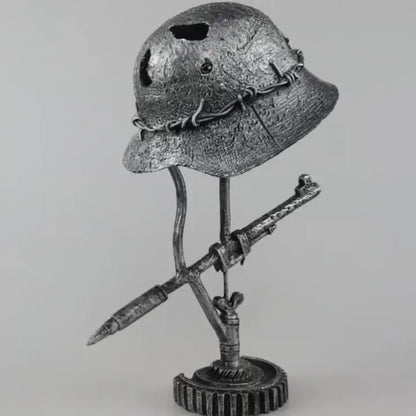 Stahlhelm-Tischlampe – Einzigartige historische Dekoration Mivoza Deutschland