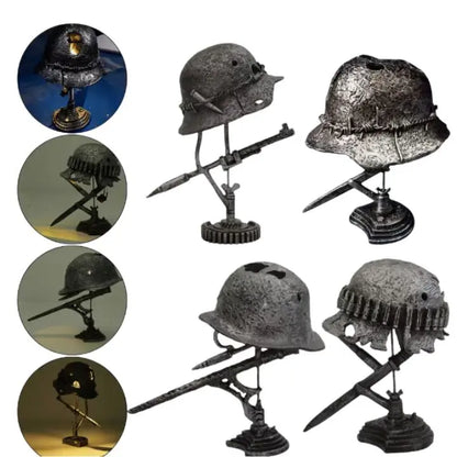 Stahlhelm-Tischlampe – Einzigartige historische Dekoration Mivoza Deutschland