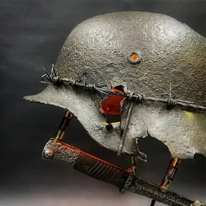 Stahlhelm-Tischlampe – Einzigartige historische Dekoration Mivoza Deutschland