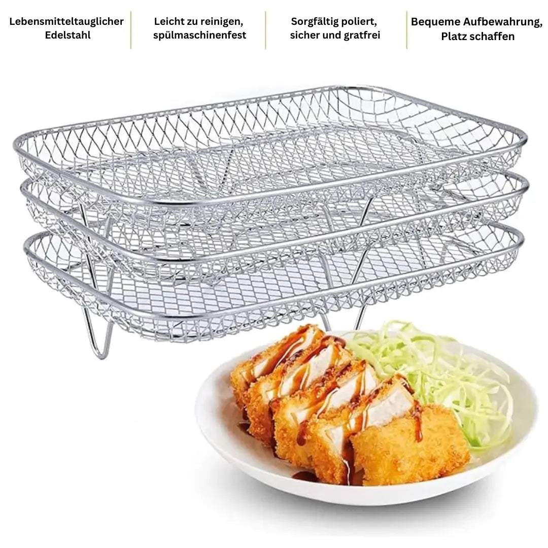 Stapelbare Frittierkörbe - Mehr Platz, besseres Garen Mivoza Deutschland