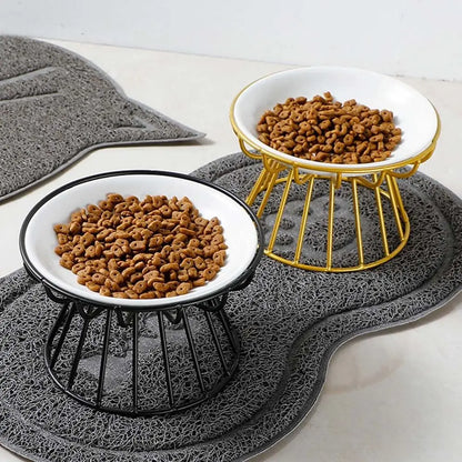 Stressfreier und gesunder Ergonomischer Katzennapf –  Set aus Ständer und Schüssel Mivoza Deutschland