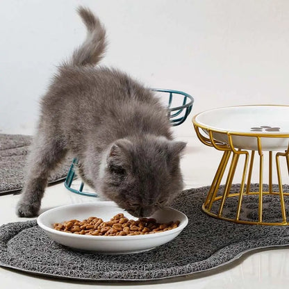 Stressfreier und gesunder Ergonomischer Katzennapf –  Set aus Ständer und Schüssel Mivoza Deutschland