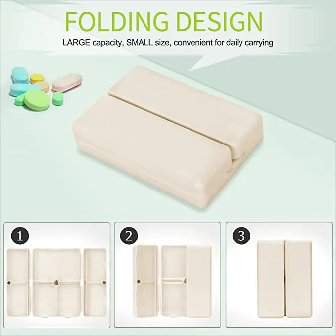 Täglicher Pillenorganizer – Tragbare 7-Fächer-Box mit sicherem Magnetverschluss (3 Stück) Mivoza Deutschland