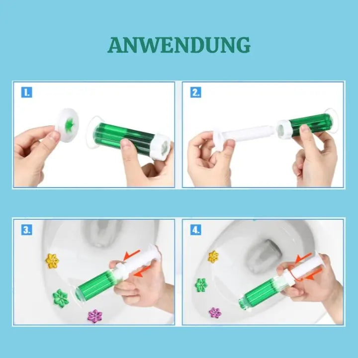 Toiletten Gel-Stempel Set – 12 Stück Mivoza Deutschland
