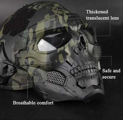 Totenkopf-Gesichtsmaske – Atmungsaktive Schutzausrüstung für Airsoft und Paintball Mivoza Deutschland