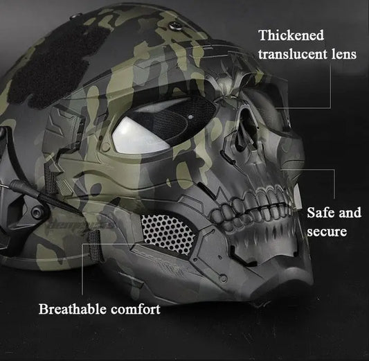 Totenkopf-Gesichtsmaske – Atmungsaktive Schutzausrüstung für Airsoft und Paintball Mivoza Deutschland