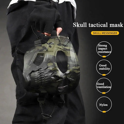 Totenkopf-Gesichtsmaske – Atmungsaktive Schutzausrüstung für Airsoft und Paintball Mivoza Deutschland