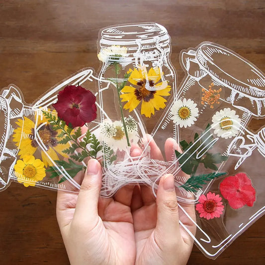 40pcs Transparent Dried Flower Bookmarks-DIY Gifts Bookmarks Zorenza