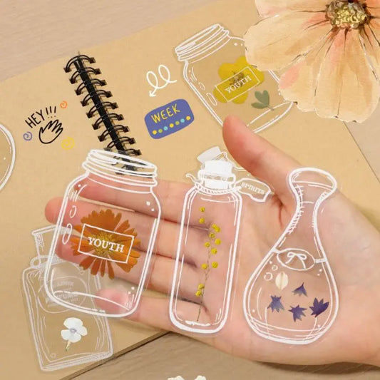 Transparente Blumen-Lesezeichen – 80-teiliges DIY-Set Mivoza Deutschland