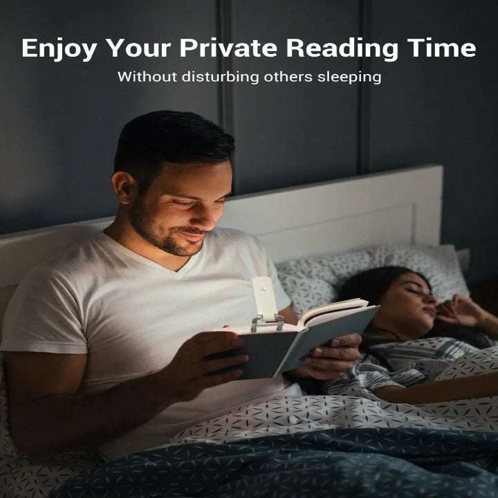 USB wiederaufladbare Leselampe — Perfekt für nächtliches Lesen ohne Störung Mivoza Deutschland