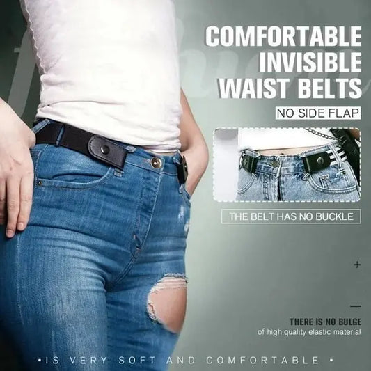 Unsichtbare elastische Taillengürtel ohne Schnalle – Der perfekte Gürtel für Damen-Jeans! Mivoza Deutschland