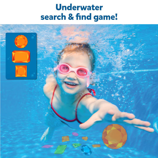 Unterwasser-Pool-Schatzsuche Spiel mit wasserdichten Edelsteinen und Karten Mivoza Deutschland