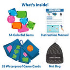 Unterwasser-Pool-Schatzsuche Spiel mit wasserdichten Edelsteinen und Karten Mivoza Deutschland