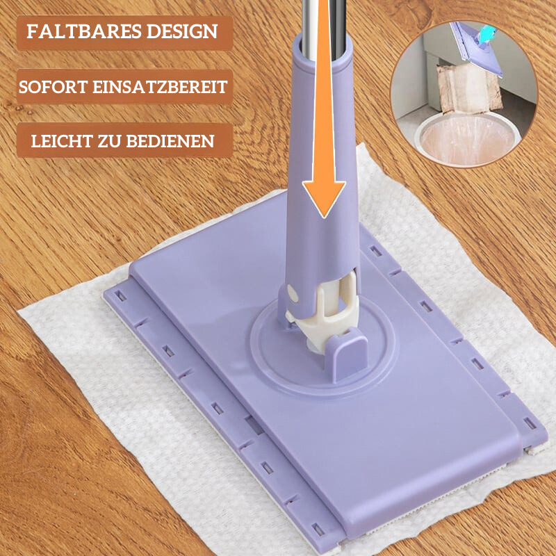 Tuchwechselnder Mini-Wischmopp (Mit 100 Reinigungsblättern)
