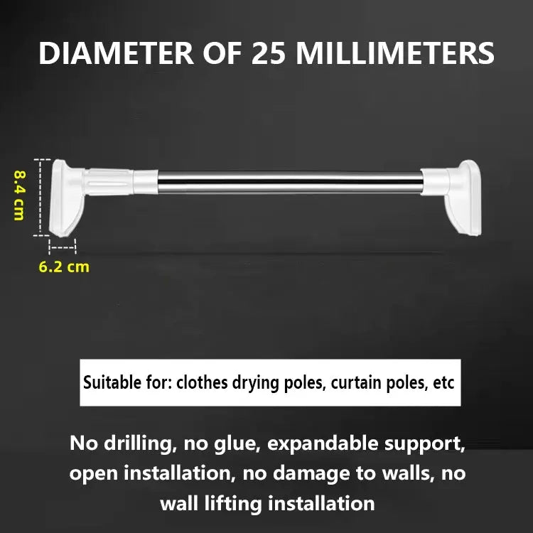 Verstellbare Bohrfreie Stange – Rostfreier Edelstahl Vorhangstange Mivoza Deutschland