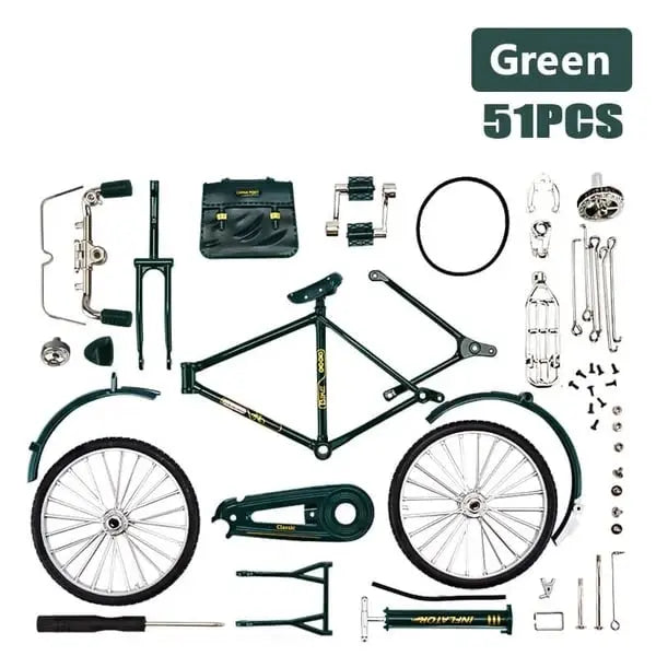 Vintage Modellfahrrad aus Legierung – DIY Miniatur Dekorationsset Mivoza Deutschland