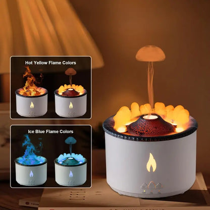 Vulkan-Ultraschall-Luftbefeuchter – Aromatherapie & LED-Licht Mivoza Deutschland