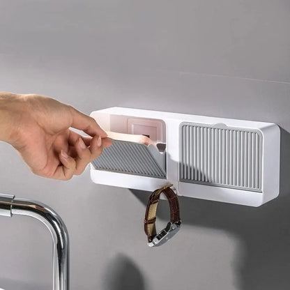 Wand-Seifenhalter mit Klappdeckel – Hält Seife trocken dank Wasserablauf Mivoza Deutschland