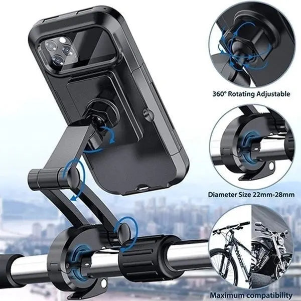 Wasserdichte Fahrrad-Telefonhalterung – Stabile 360° Drehung & Schutz Mivoza Deutschland