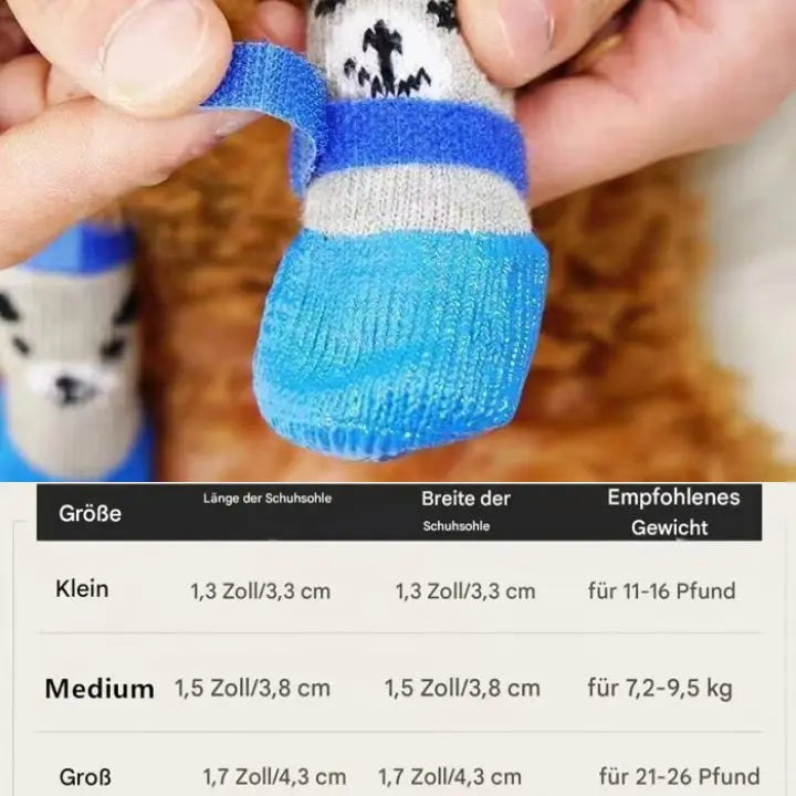 Wasserdichte Haustier-Schuhe – Rutschfest für Hunde & Katzen (4x Paare) Mivoza Deutschland