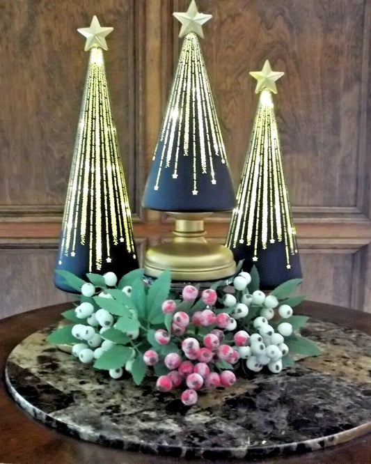 Weihnachtsbaum-Dekorationsset — Sternenlicht für Tisch und Terrasse 3er-Set Mivoza Deutschland