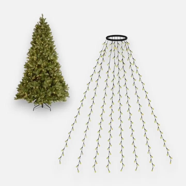 Weihnachtsbaum-Lichtervorhang mit Fernbedienung Mivoza Deutschland