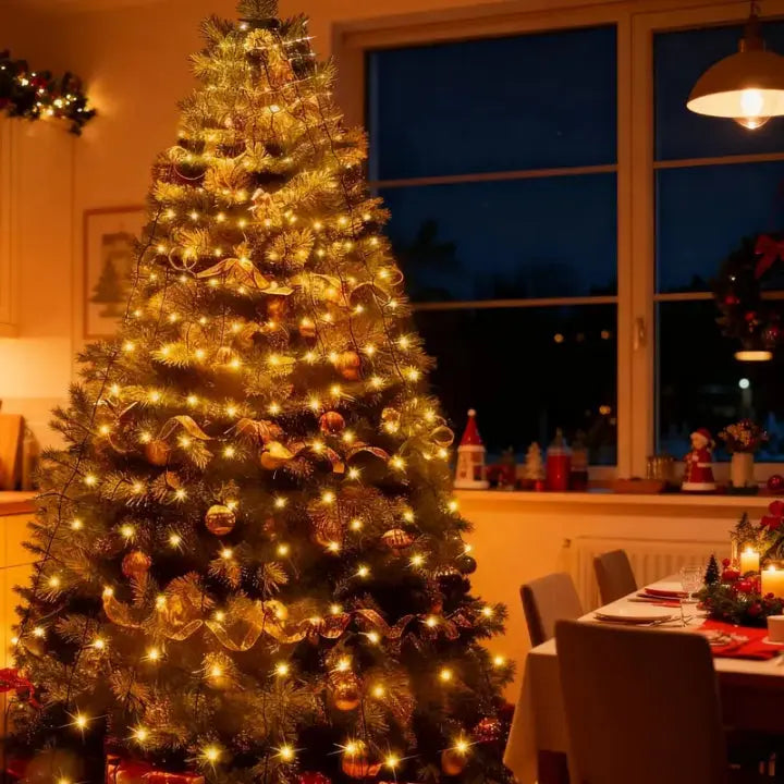 Weihnachtsbaum-Lichtervorhang mit Fernbedienung Mivoza Deutschland