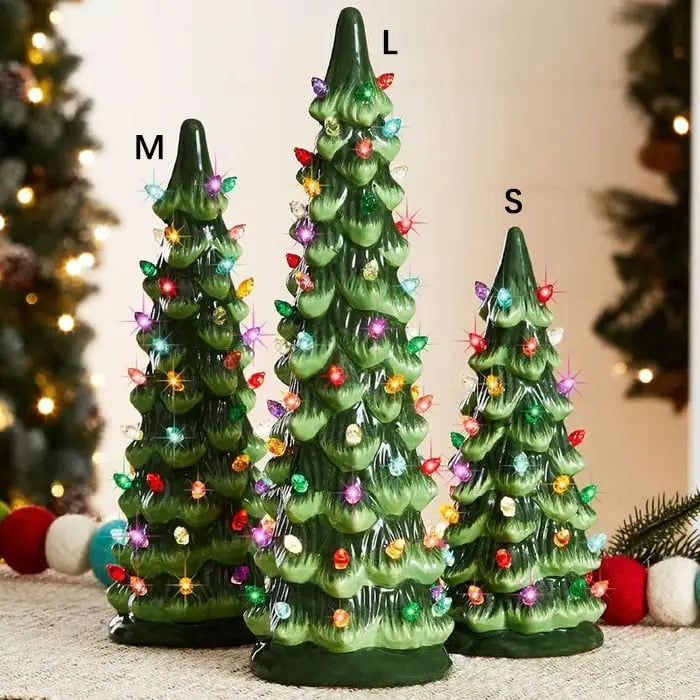 Weihnachtsbaum Tischdeko — Stimmungsvolles Licht ganz ohne Kabel 3er-Set Mivoza Deutschland