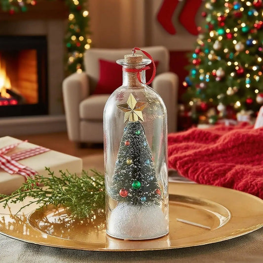Weihnachtsbaum mit Flaschenpost — Persönliche Nachricht verschenken Mivoza Deutschland