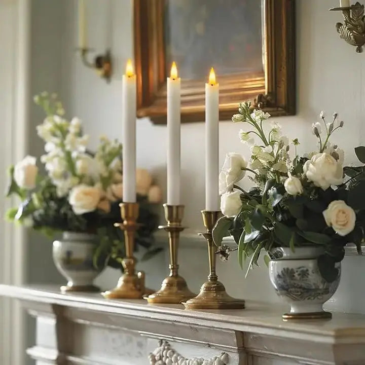 Wiederaufladbare LED-Wachskerzen 6er Set — Nachhaltig & sicher ohne Brandgefahr Mivoza Deutschland