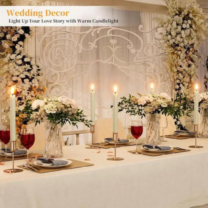 Wiederaufladbare LED-Wachskerzen 6er Set — Nachhaltig & sicher ohne Brandgefahr Mivoza Deutschland