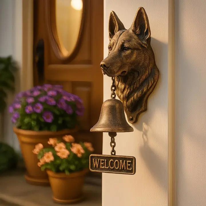 Willkommens-Glocke mit Schäferhund – Symbol für Schutz & Gastfreundschaft Mivoza Deutschland