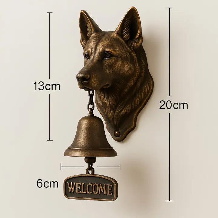 Willkommens-Glocke mit Schäferhund – Symbol für Schutz & Gastfreundschaft Mivoza Deutschland