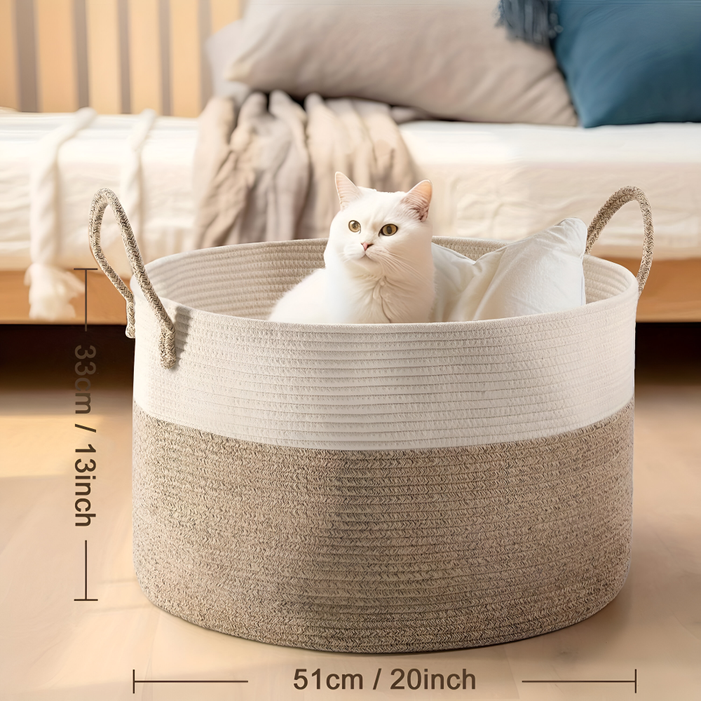 Gewebter Aufbewahrungskorb XL – Wäsche- und Spielzeug-Organizer