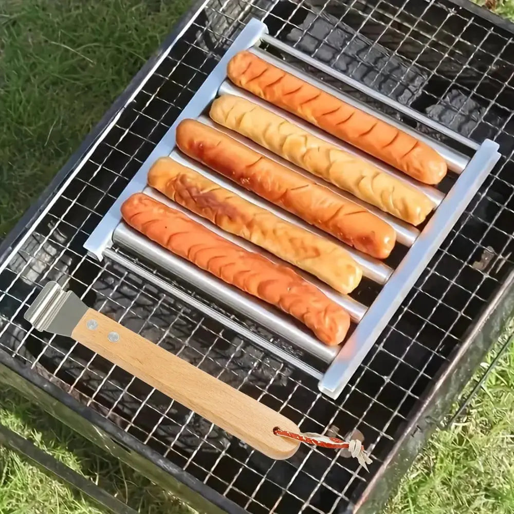 Wurstroller-Rost aus Edelstahl für gleichmäßiges Grillen Mivoza Deutschland