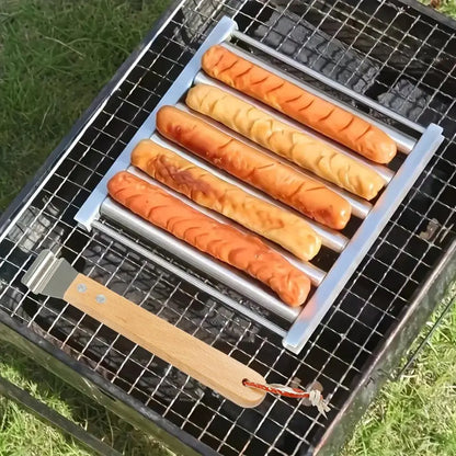 Wurstroller-Rost aus Edelstahl für gleichmäßiges Grillen Mivoza Deutschland