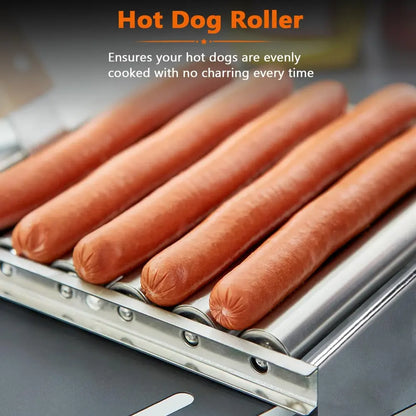 Wurstroller-Rost aus Edelstahl für gleichmäßiges Grillen Mivoza Deutschland