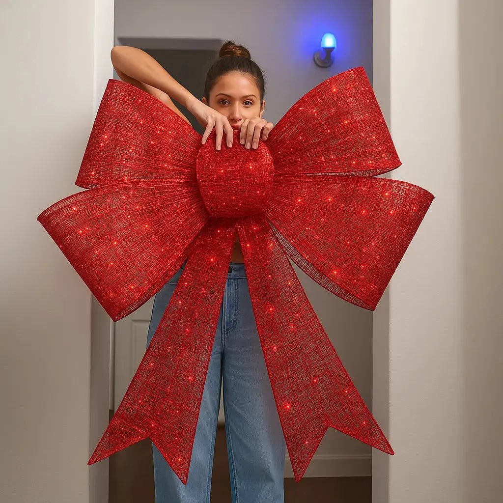 XXL leuchtende Weihnachtsschleife — Macht Ihr Familienweihnachten unvergesslich Mivoza Deutschland