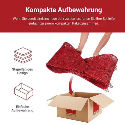 XXL leuchtende Weihnachtsschleife — Macht Ihr Familienweihnachten unvergesslich Mivoza Deutschland