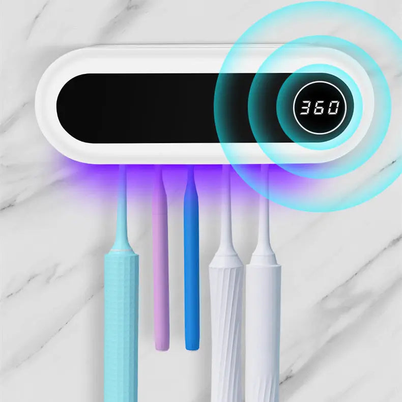 Zahnbürstenhalter mit UV-Licht-Sterilisation für hygienische Badezimmer Mivoza Deutschland