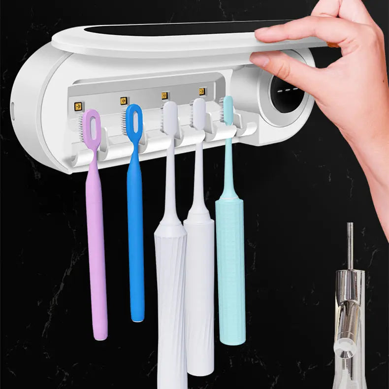 Zahnbürstenhalter mit UV-Licht-Sterilisation für hygienische Badezimmer Mivoza Deutschland
