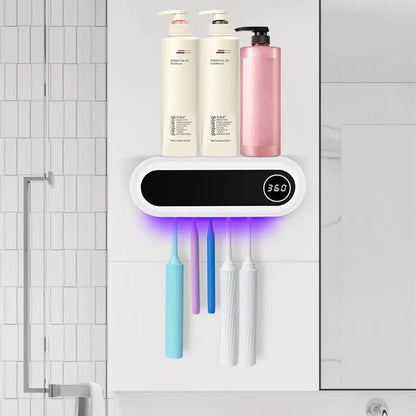 Zahnbürstenhalter mit UV-Licht-Sterilisation für hygienische Badezimmer Mivoza Deutschland