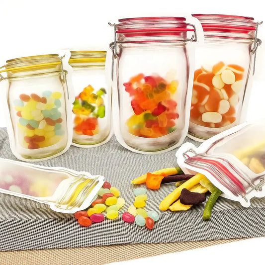 Ziplock-Beutel im Einmachglas-Stil – Wiederverwendbar & auslaufsicher Mivoza Deutschland