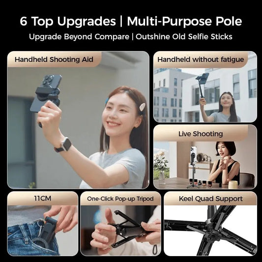 Selfie-Stick fürs Streaming — Vlogging & Fotografie leicht gemacht Mivoza Deutschland